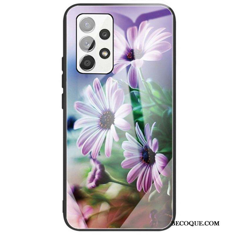 Coque Samsung Galaxy A53 5G Verre Trempé Fleurs