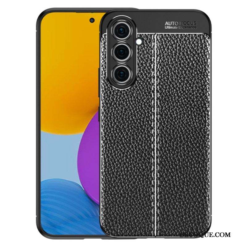 Coque Samsung Galaxy A54 5G Effet Cuir Litchi Double Line