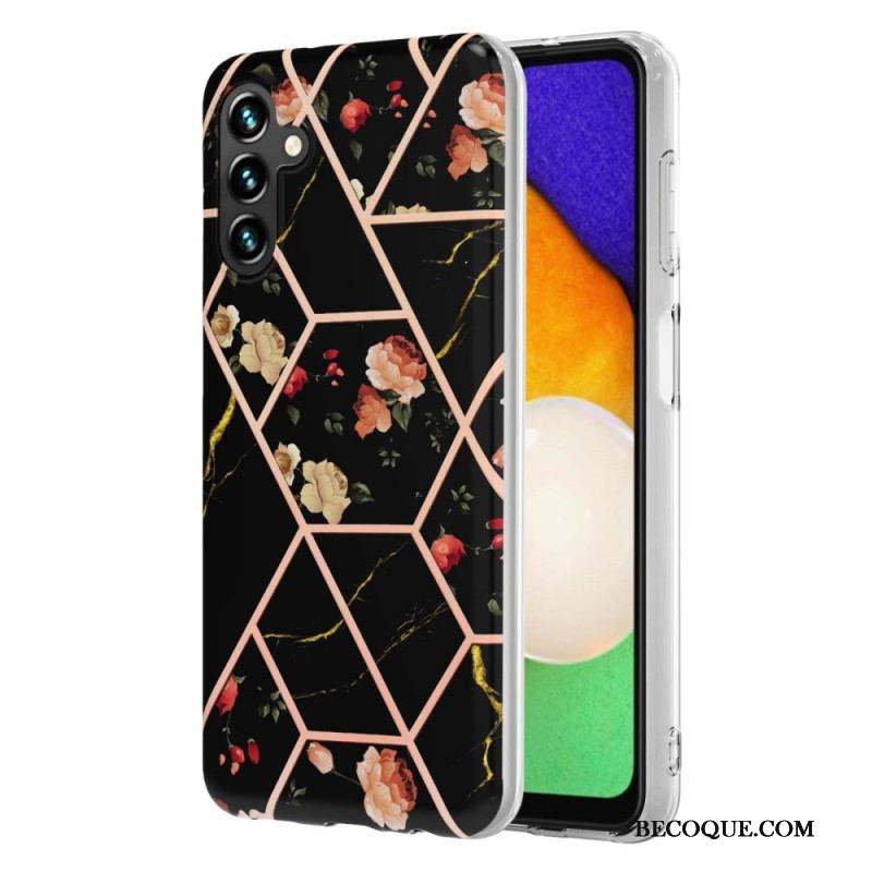 Coque Samsung Galaxy A54 5G Marbrée Florale