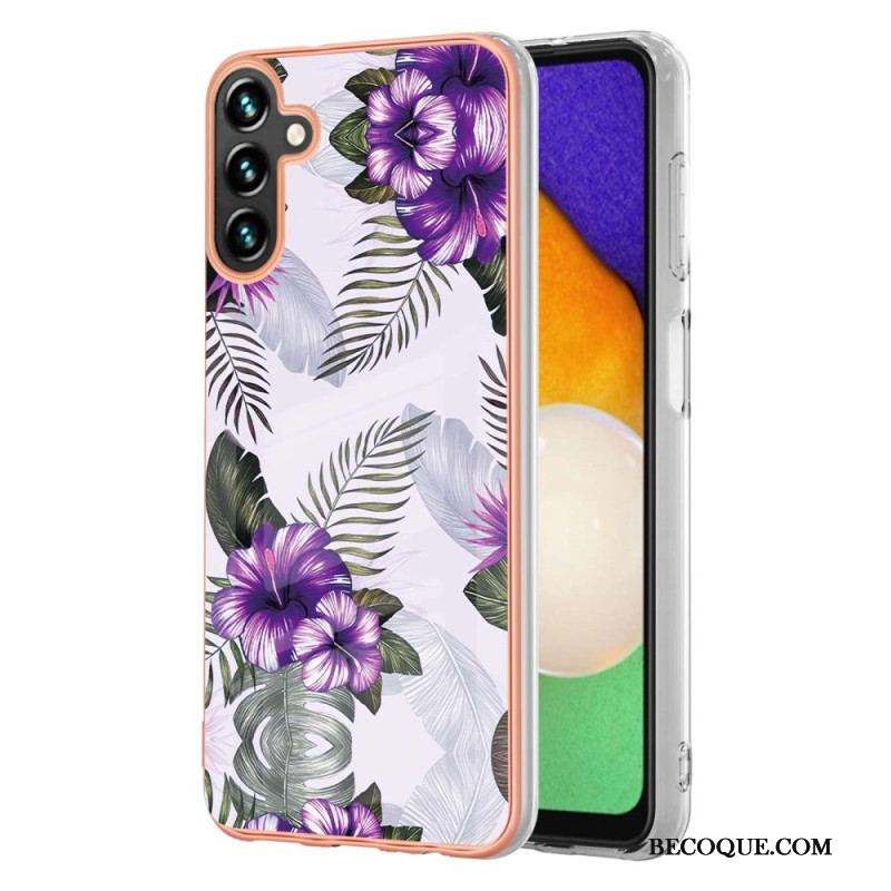 Coque Samsung Galaxy A54 5G Marbrée Florale