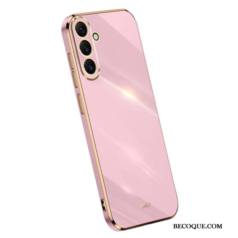 Coque Samsung Galaxy A54 5G Silicone Rebords Dorés