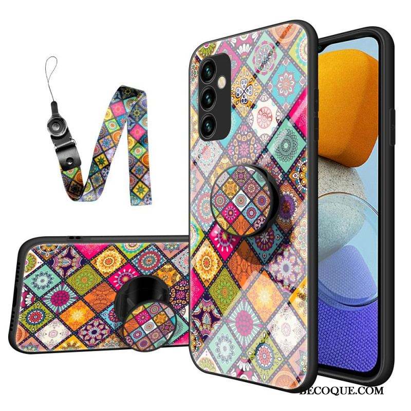 Coque Samsung Galaxy M23 5G Support Magnétique Patchwork