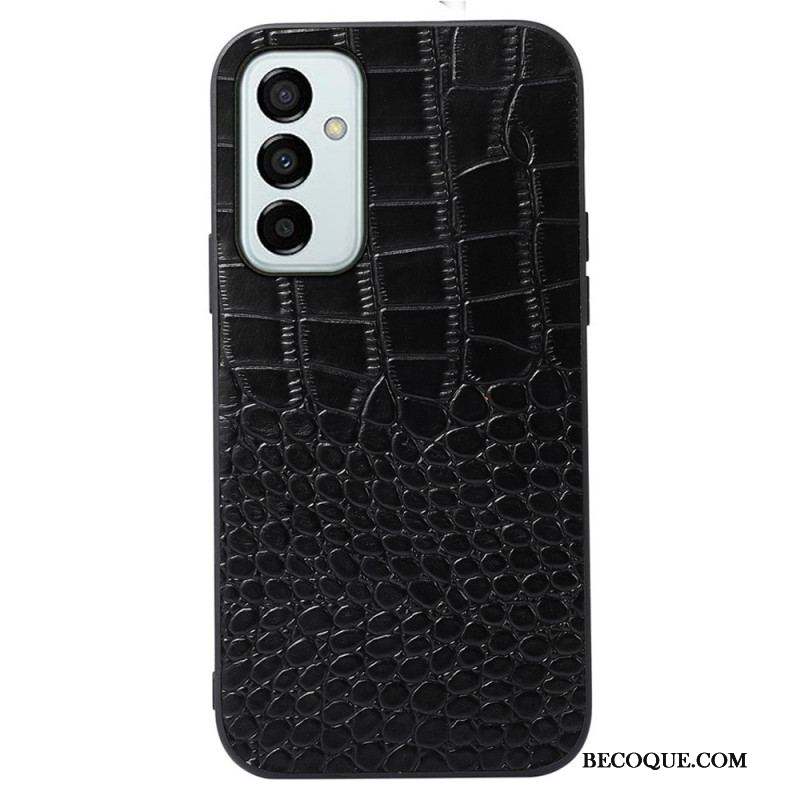 Coque Samsung Galaxy M23 5G Véritable Cuir Texture Crocodile
