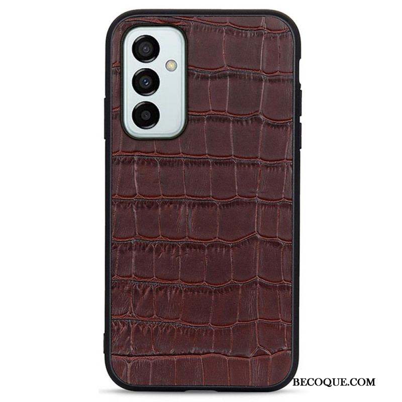 Coque Samsung Galaxy M23 5G Véritable Cuir Texture Crocodile