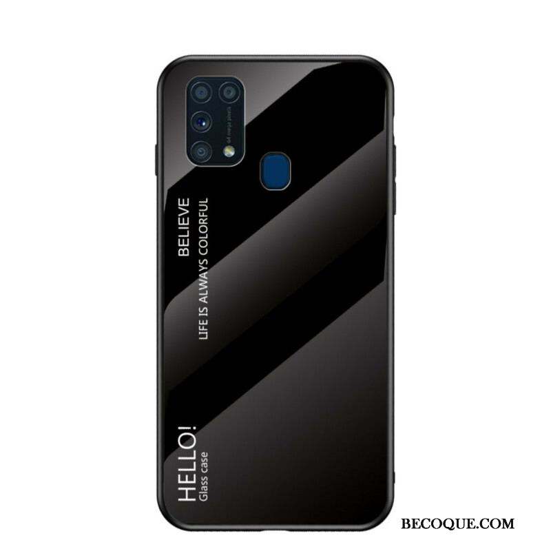 Coque Samsung Galaxy M31 Verre Trempé Hello