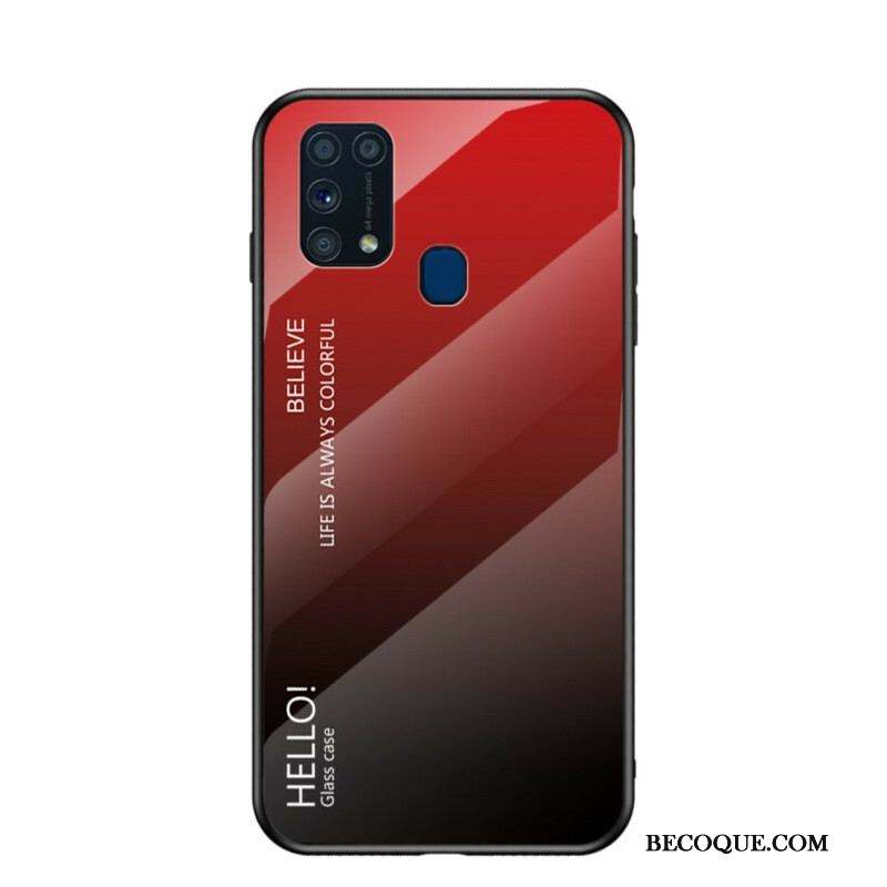 Coque Samsung Galaxy M31 Verre Trempé Hello