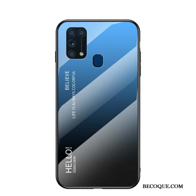 Coque Samsung Galaxy M31 Verre Trempé Hello