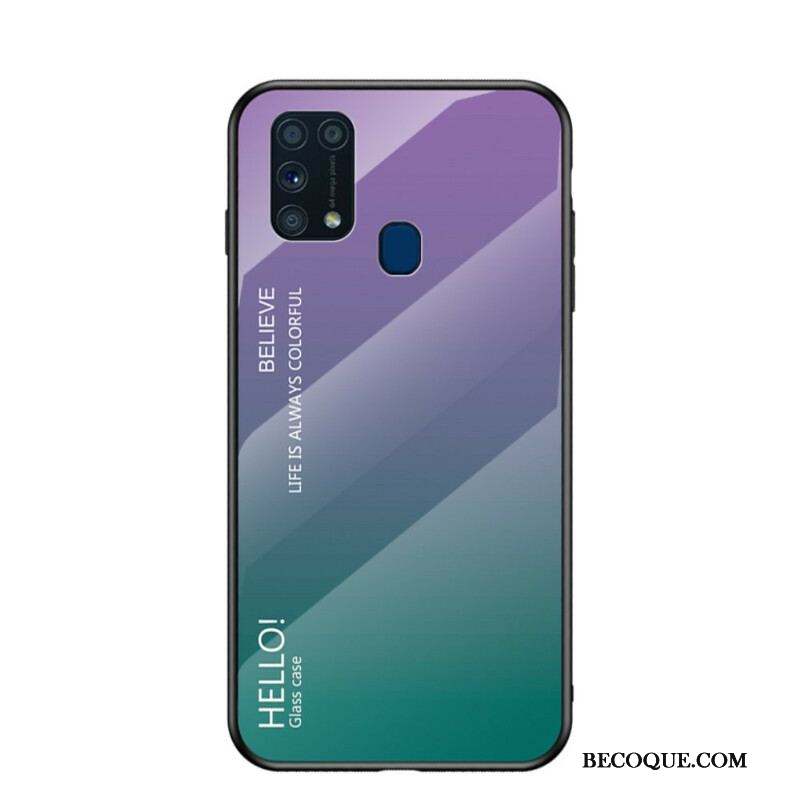 Coque Samsung Galaxy M31 Verre Trempé Hello