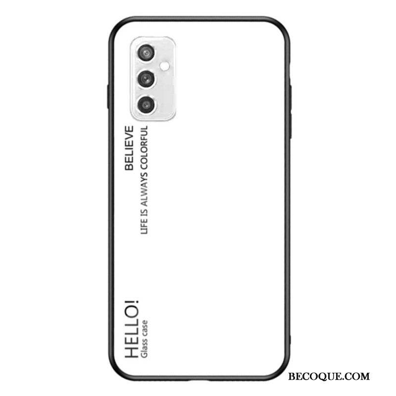 Coque Samsung Galaxy M52 5G Verre Trempé Hello