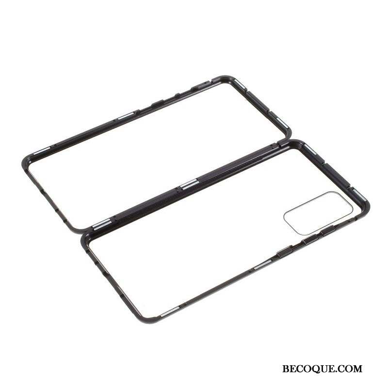 Coque Samsung Galaxy S20 FE Rebords Métal et Dos Verre Trempé