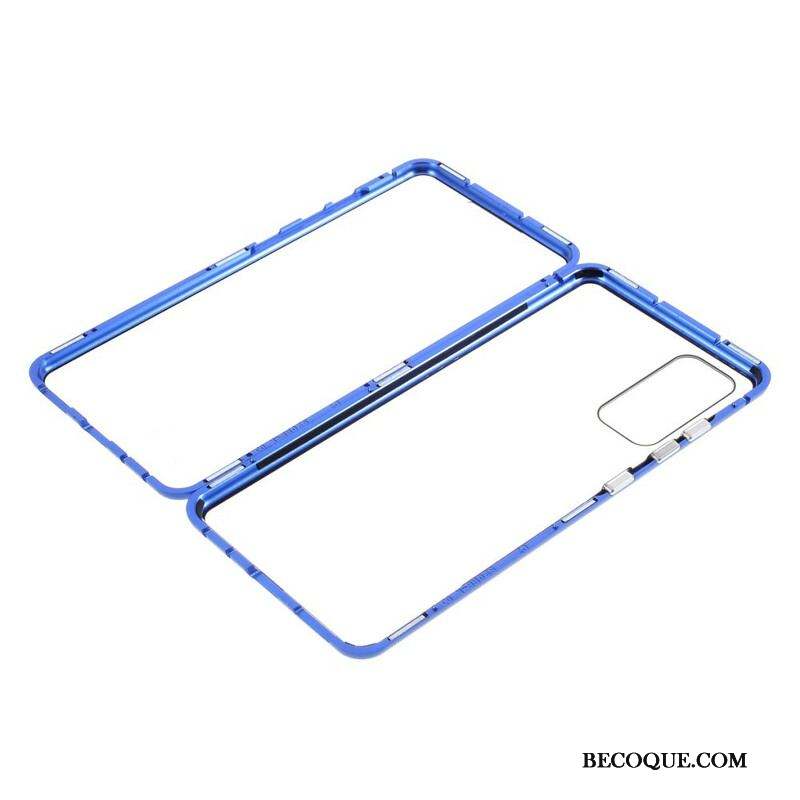 Coque Samsung Galaxy S20 FE Rebords Métal et Dos Verre Trempé