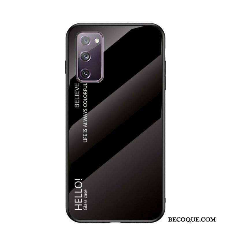 Coque Samsung Galaxy S20 FE Verre Trempé Hello