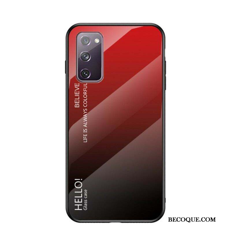 Coque Samsung Galaxy S20 FE Verre Trempé Hello