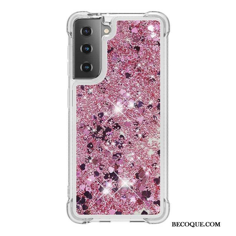 Coque Samsung Galaxy S21 5G Désires Paillettes