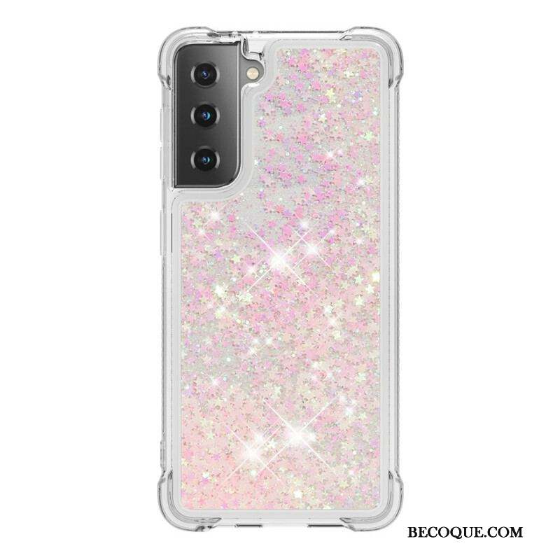 Coque Samsung Galaxy S21 5G Désires Paillettes