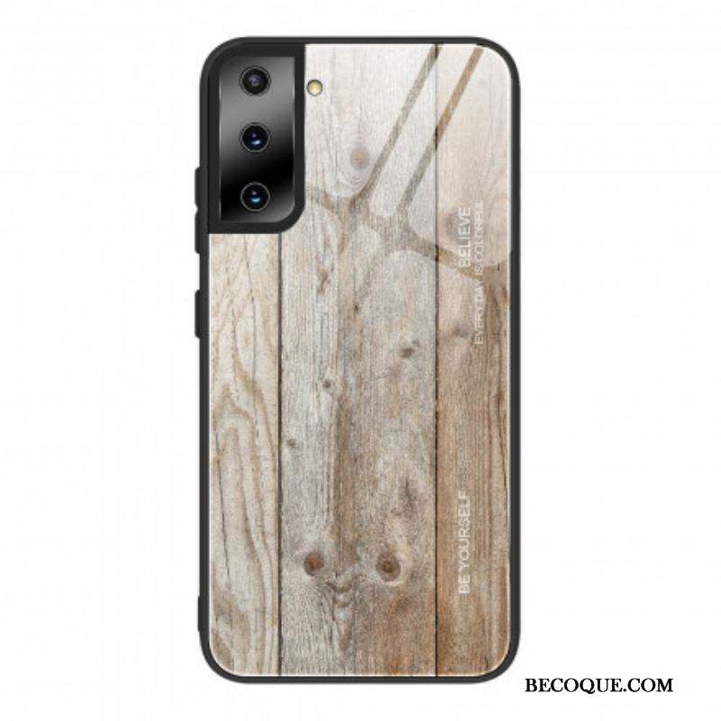 Coque Samsung Galaxy S21 5G Verre Trempé Design Bois