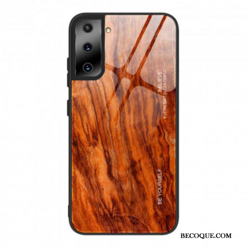 Coque Samsung Galaxy S21 5G Verre Trempé Design Bois