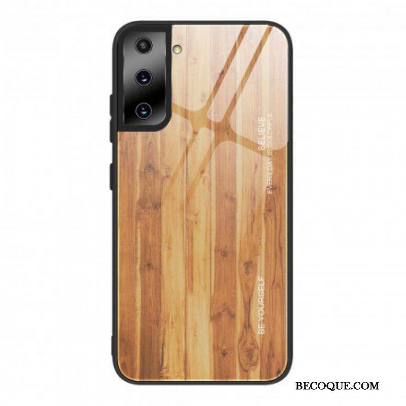 Coque Samsung Galaxy S21 5G Verre Trempé Design Bois