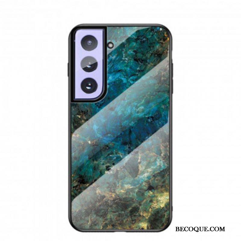 Coque Samsung Galaxy S21 5G Verre Trempé Marble Colors