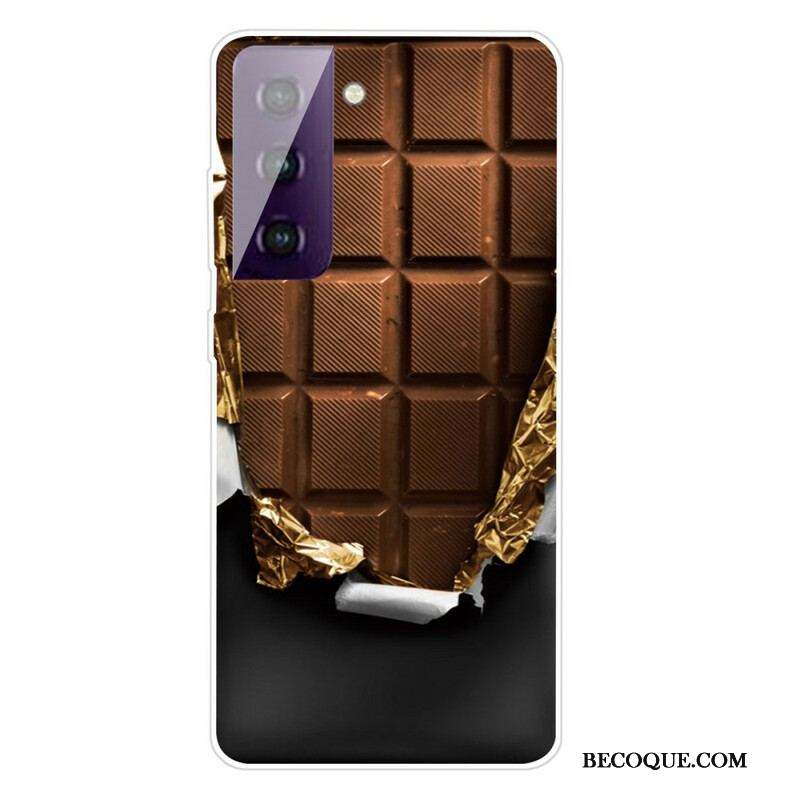 Coque Samsung Galaxy S21 FE Flexible Chocolat