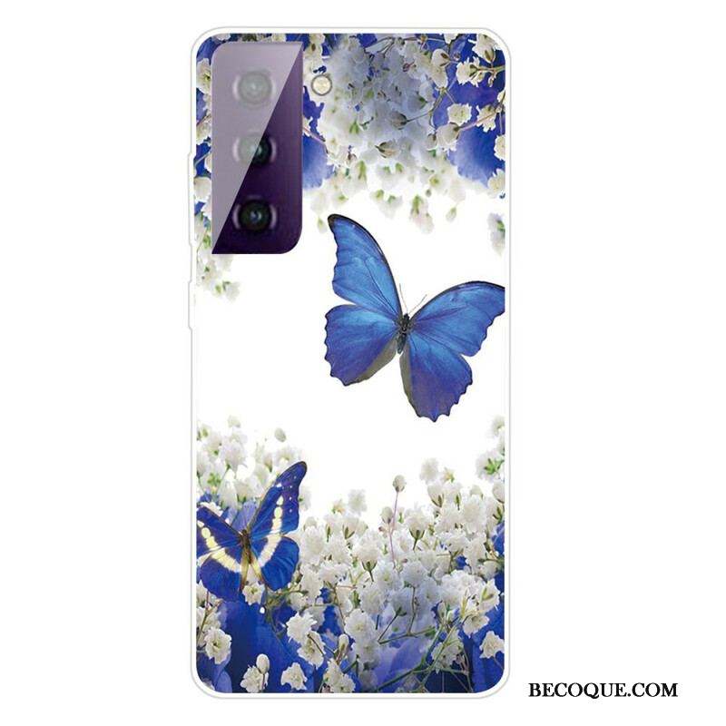 Coque Samsung Galaxy S21 FE Papillons Design