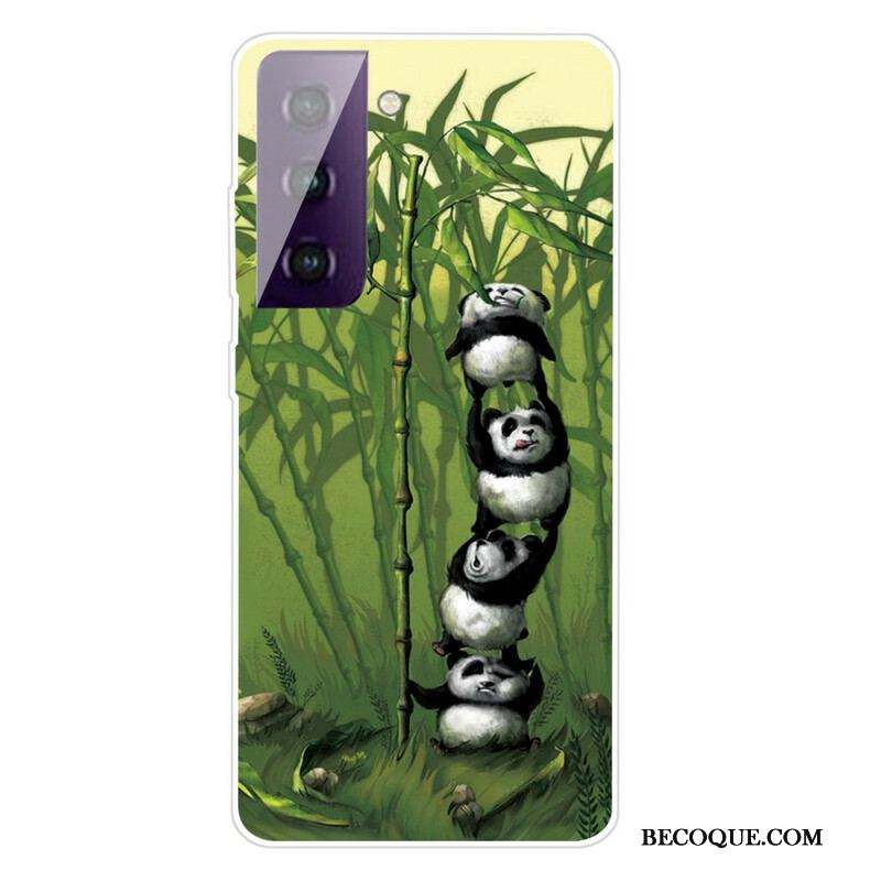 Coque Samsung Galaxy S21 FE Tas de Pandas