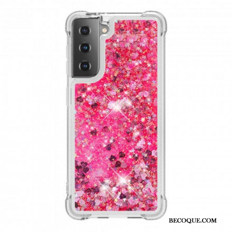 Coque Samsung Galaxy S21 Plus 5G Désires Paillettes