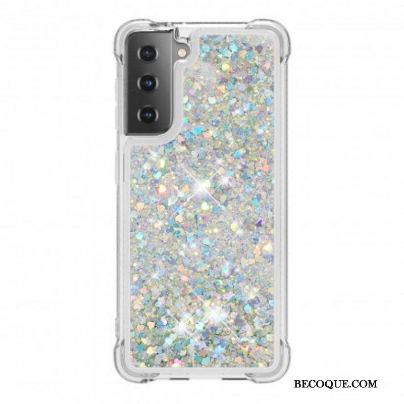 Coque Samsung Galaxy S21 Plus 5G Désires Paillettes