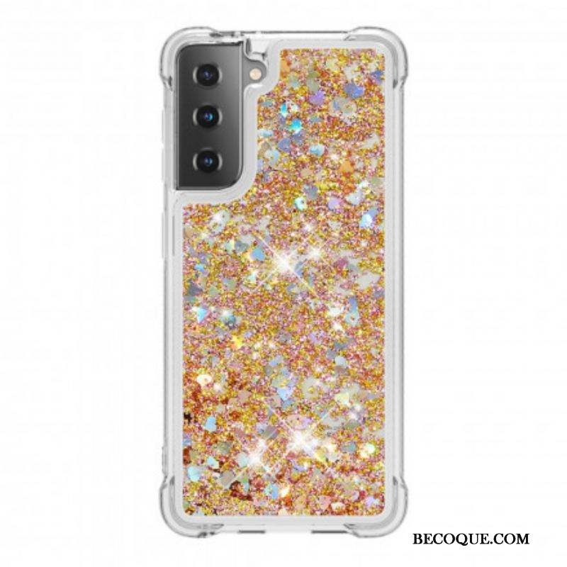 Coque Samsung Galaxy S21 Plus 5G Désires Paillettes