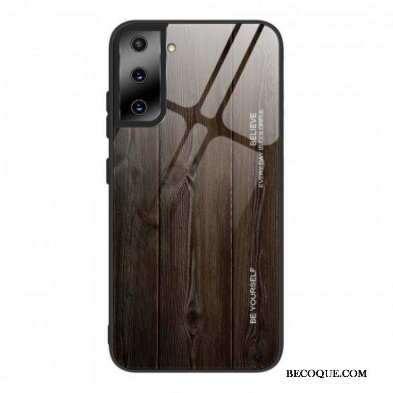 Coque Samsung Galaxy S21 Plus 5G Verre Trempé Design Bois