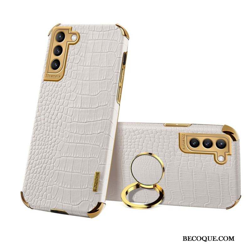 Coque Samsung Galaxy S21 Plus 5G X-CASE Effet Peau Crocodile