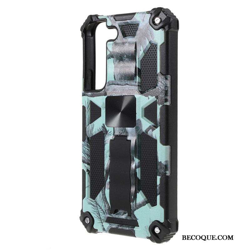 Coque Samsung Galaxy S22 5G Camouflage Support Amovible