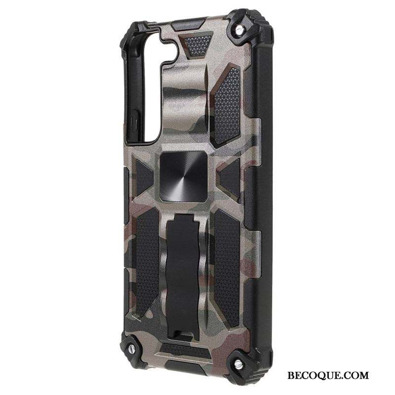 Coque Samsung Galaxy S22 5G Camouflage Support Amovible