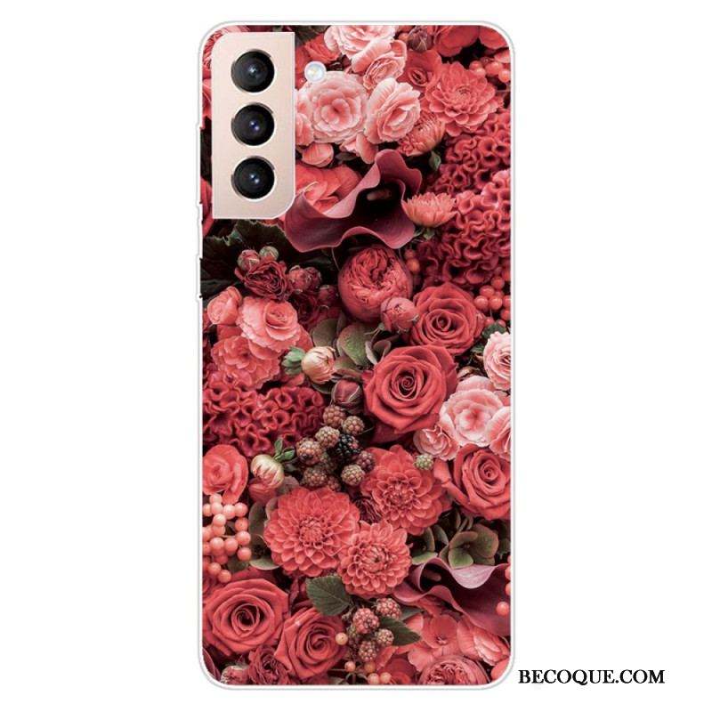 Coque Samsung Galaxy S22 5G Fleurs Roses