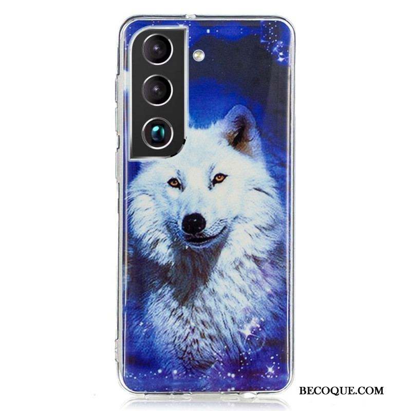 Coque Samsung Galaxy S22 5G Loup Fluorescente