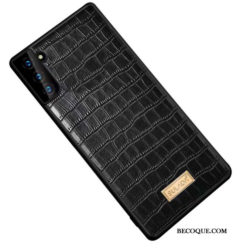 Coque Samsung Galaxy S22 5G SULADA Effet Peau Crocodile