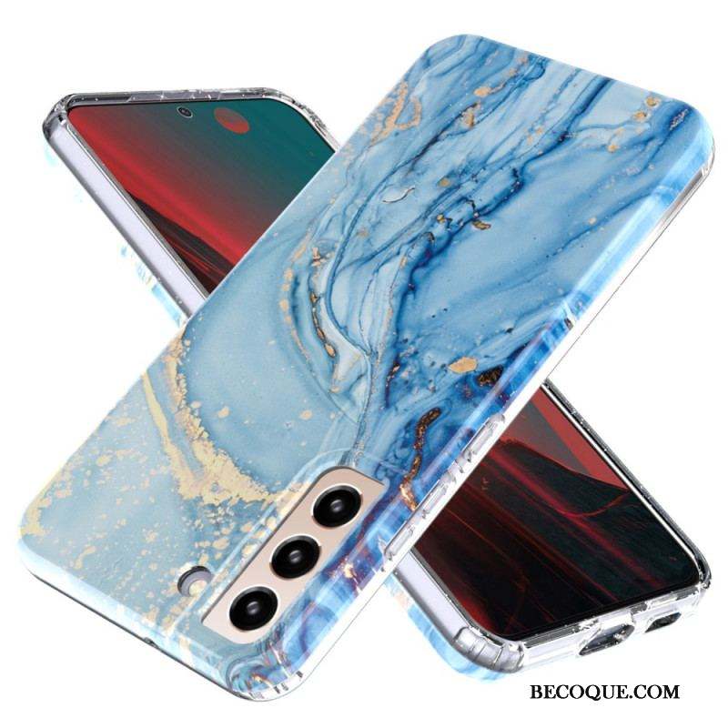 Coque Samsung Galaxy S22 5G Silicone Flexible Marbre