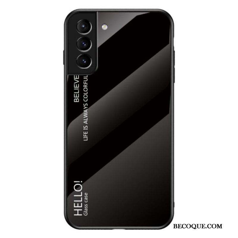 Coque Samsung Galaxy S22 5G Verre Trempé Hello