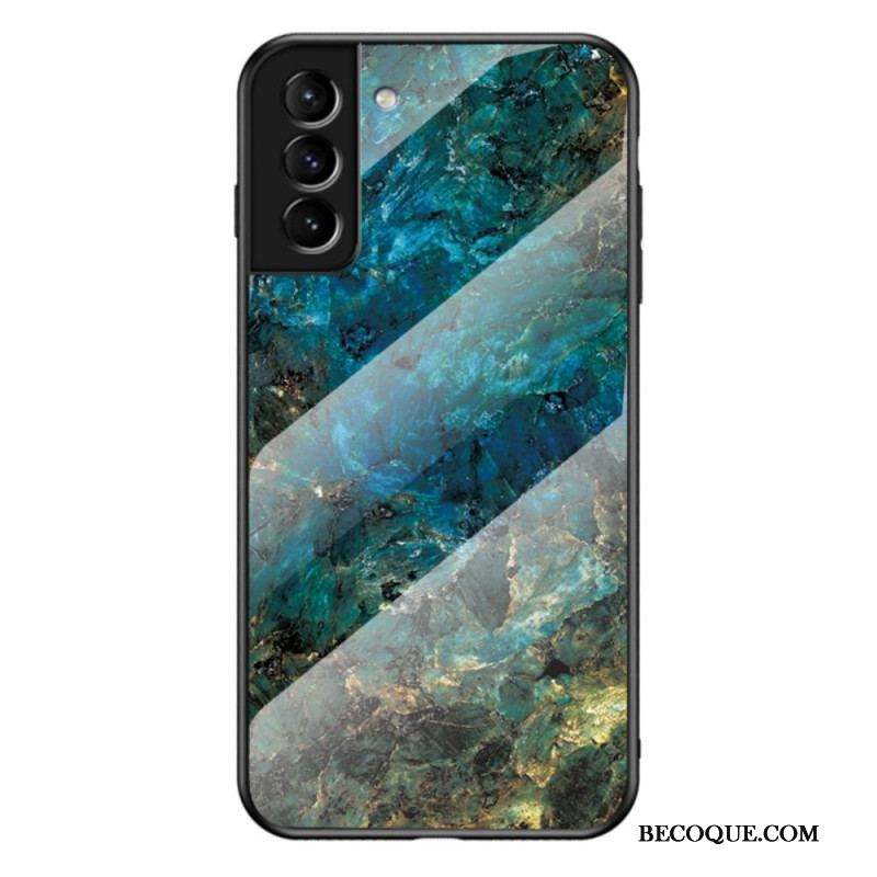 Coque Samsung Galaxy S22 Plus 5G Verre Trempé Marble Colors