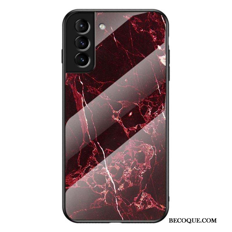 Coque Samsung Galaxy S22 Plus 5G Verre Trempé Marble Colors