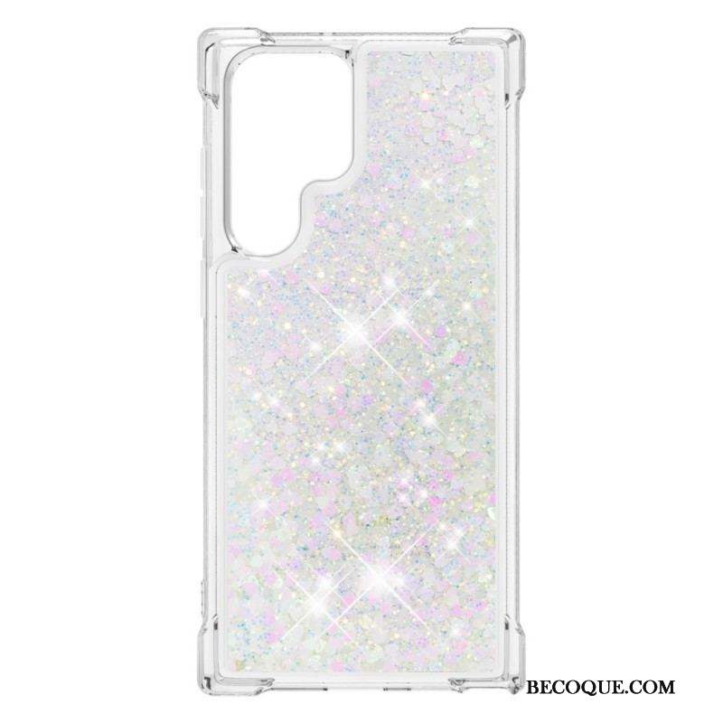 Coque Samsung Galaxy S22 Ultra 5G Désires Paillettes