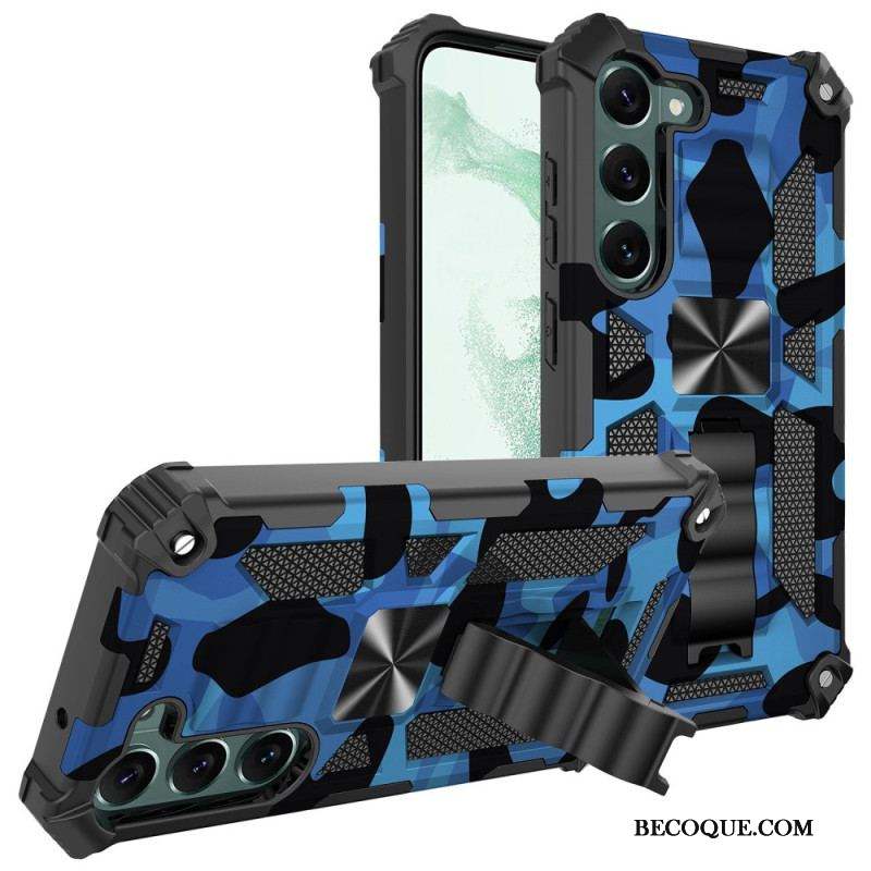 Coque Samsung Galaxy S23 5G Camouflage Support Amovible