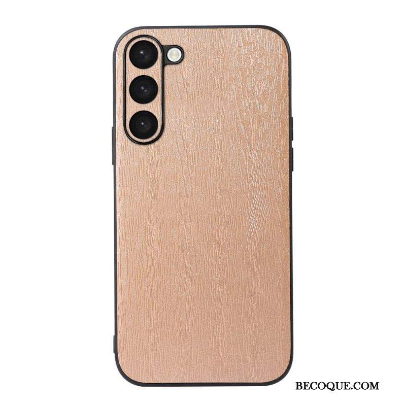 Coque Samsung Galaxy S23 Plus 5G Style Cuir Effet Bois