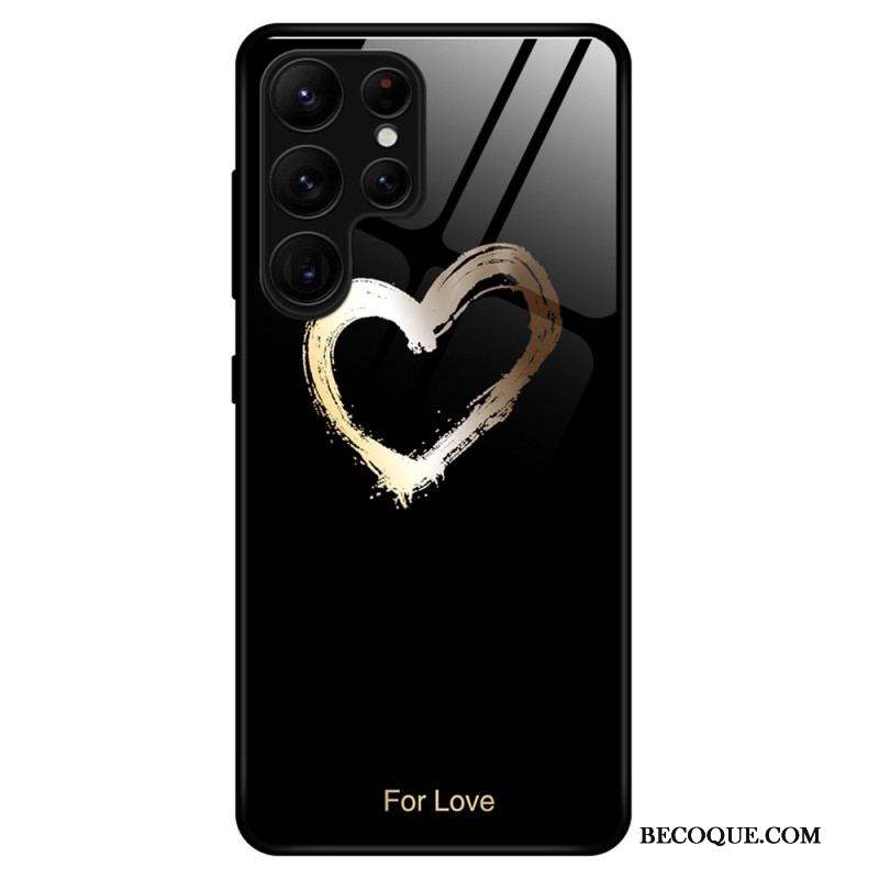 Coque Samsung Galaxy S23 Ultra 5G Verre Trempé Coeur