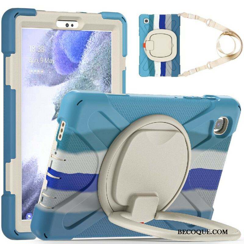 Coque Samsung Galaxy Tab A7 Lite Multi-Fonctionnelle Bandoulière Color