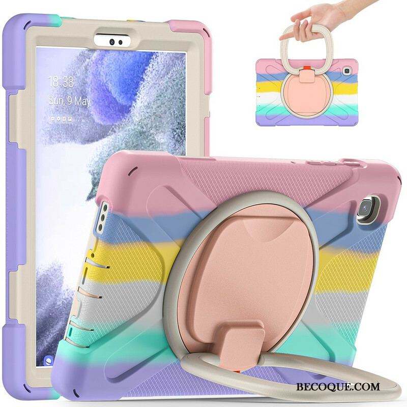 Coque Samsung Galaxy Tab A7 Lite Ultra Résistante Anneau-Support Color