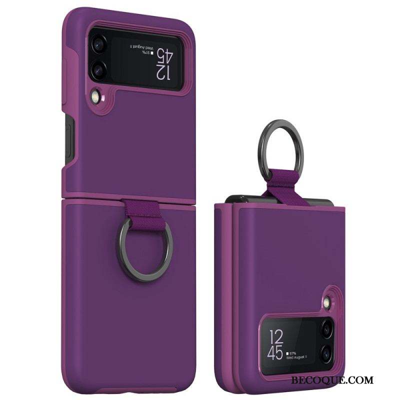 Coque Samsung Galaxy Z Flip 3 5G Anneau-Support Design GKK