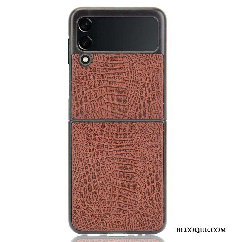 Coque Samsung Galaxy Z Flip 3 5G Effet Peau de Crocodile