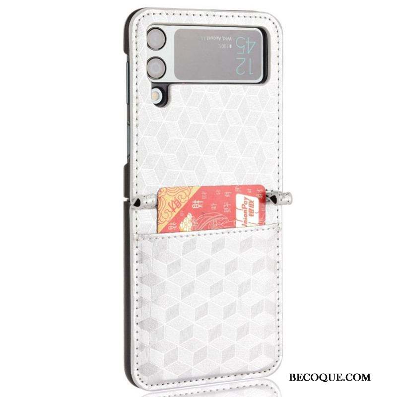 Coque Samsung Galaxy Z Flip 3 5G Porte-Carte Design 3D