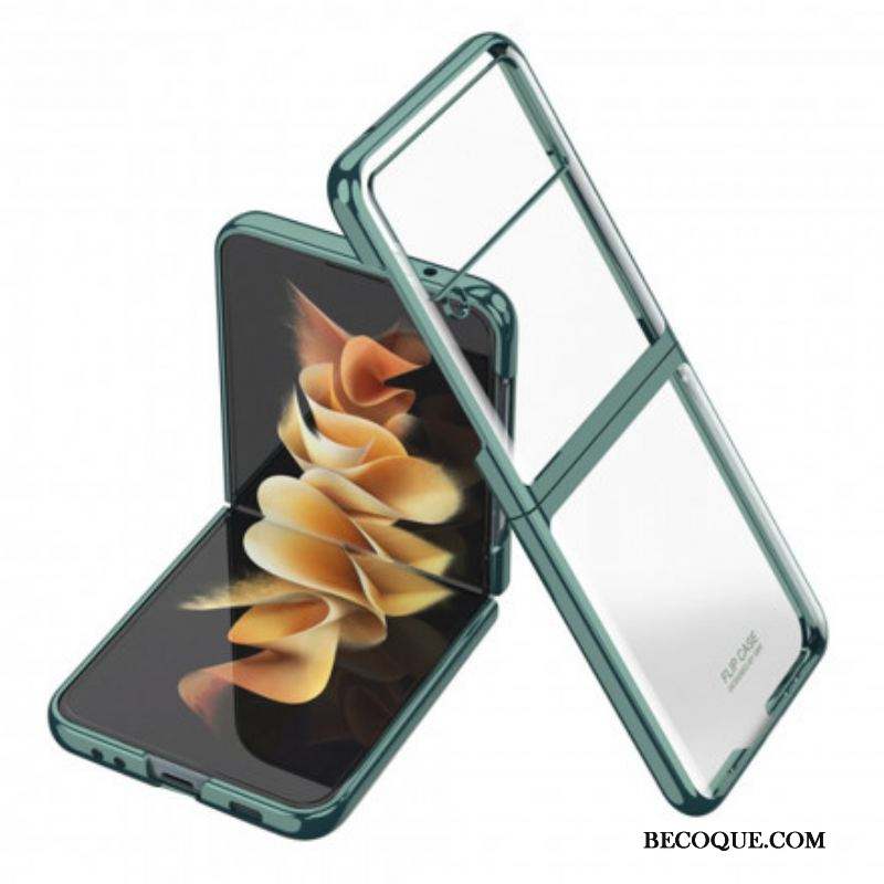 Coque Samsung Galaxy Z Flip 3 5G Rebords Style Métal